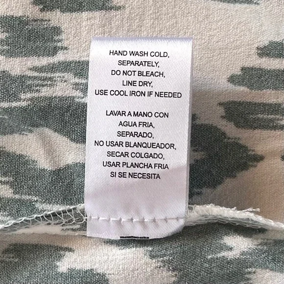 New Rachel Zoe Size XL Green White Dress Long Sleeve V-Neck Knee Length Tiered - Picture 7 of 11